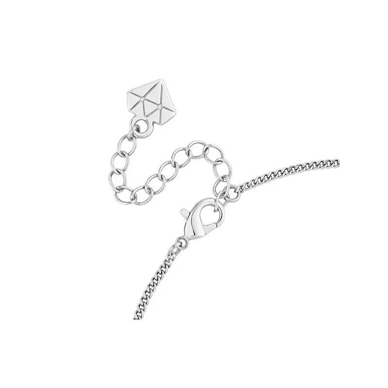 Women's Silver Tone Anchor Charm Bracelet with Adjustable Chain